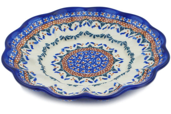 Polish pottery egg offers plate