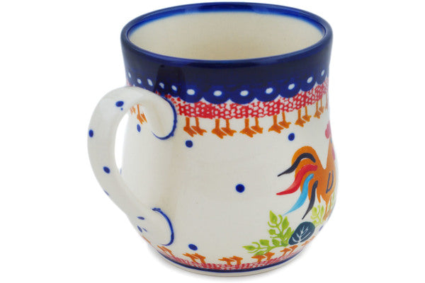 Polish Folk Art Rooster 10oz Insulated Travel Coffee Mug