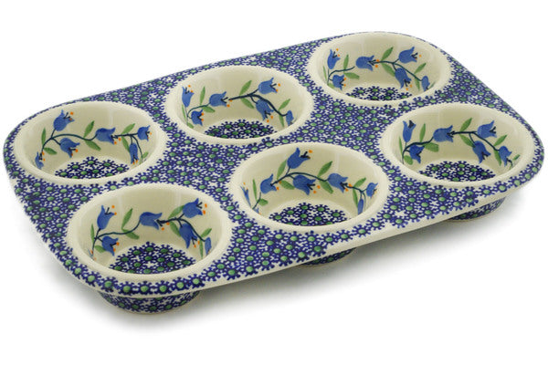 Polish Pottery 13 Muffin Pan Sweet Dreams