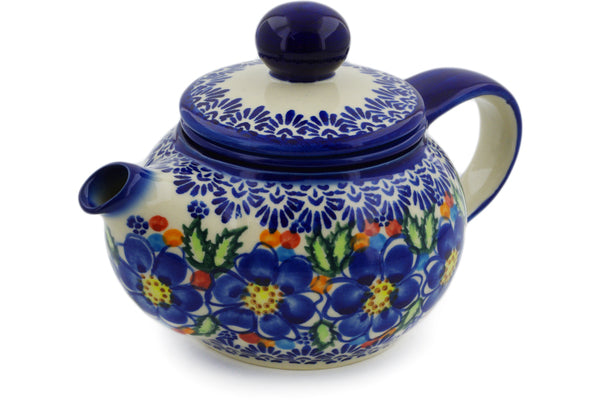 Fashion Polish Pottery Teapot-Unikat 1 1/4 qt