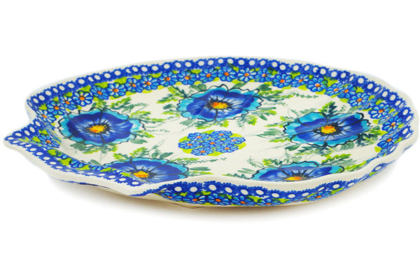 Unikat Polish Pottery Oval store Floral plate