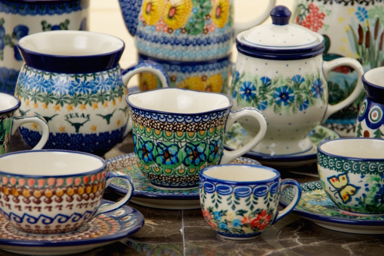 Polish Pottery - 8 Square Baker - Fresh Strawberries - The Polish Pottery  Outlet