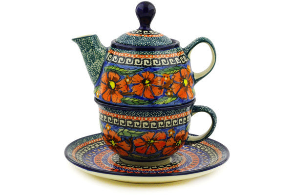 Miniature Tea Set - Color Palette Polish Pottery